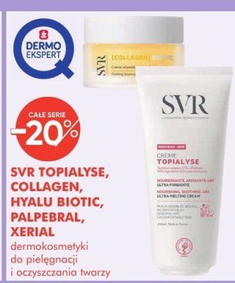 Dermokosmetyki SVR TOPIALYSE, COLLAGEN, HYALU BIOTIC, PALPEBRAL, XERIAL do pielęgnacji i oczyszczania twarzy promocja w Super-Pharm