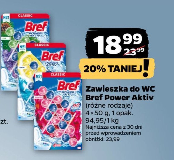 Kostka do wc fresh flowers Bref power aktiv promocja