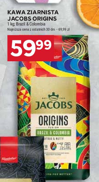 Kawa brazil & colombia Jacobs origins promocja w Stokrotka