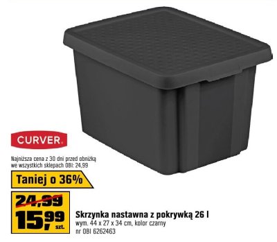 Skrzynka nastawna z pokrywką Curver promocja w OBI