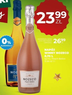 Napój winny Nozeco Peach Bellini 0,75 L promocja w Duży Ben