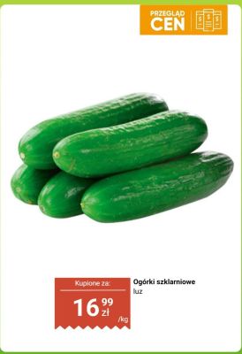 Ogórki szklarniowe luz promocja w Biedronka