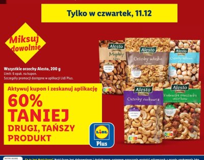 Orzechy nerkowca 200g promocja w Lidl