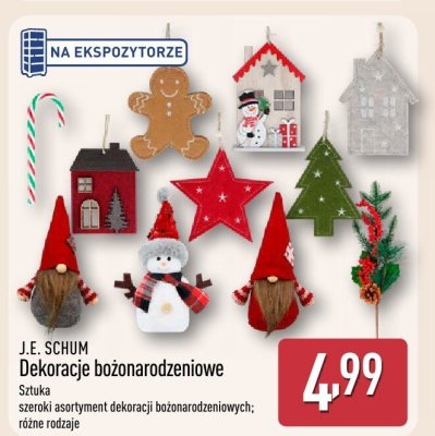 Dekoracje bożonarodzeniowe J.E. SCHUM promocja w Aldi