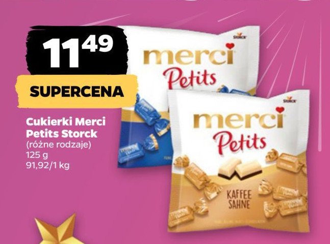 Cukierki kaffee sahne Storck merci petits promocja