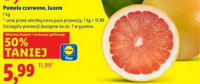 Pomelo czerwone, luzem promocja w Lidl