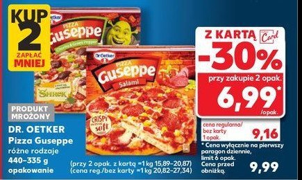 Pizza z salami Dr. oetker guseppe promocja
