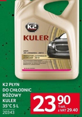Płyn do chłodnicy K2 PŁYN DO CHŁODNICY KULER 35°C 5 L promocja w Selgros