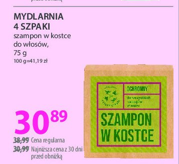 Szampon w kostce ochronny MYDLARNIA CZTERY SZPAKI promocja