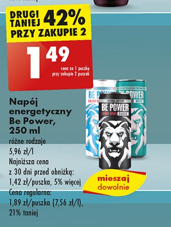 Napój energetyczny mojito Be power promocja