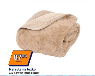 Narzuta na łóżko 220 x 240 cm promocja w Action