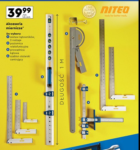 Kątowniki Niteo tools promocja