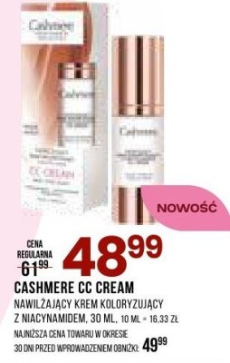 Krem do ciała CASHMERE CC cream promocja w Drogerie Natura