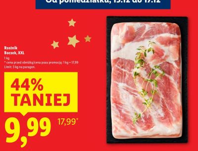 Boczek wieprzowy XXL Rzeźnik promocja w Lidl