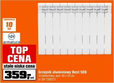 Grzejnik aluminiowy Best 500 promocja w OBI