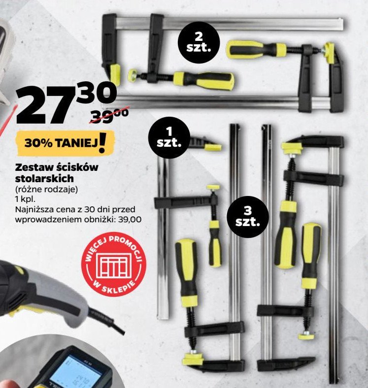 Ścisk stolarski Techliner promocja w Netto