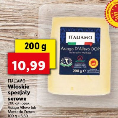 Ser montasio fresco Italiamo promocja