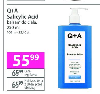 Balsam do ciała Q+a salicylic acid promocja