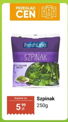 Szpinak 250 g promocja w Dino