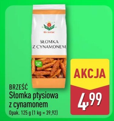 Słomka ptysiowa z cynamonem BRZĘŚĆ Słomka ptysiowa z cynamonem promocja w Aldi