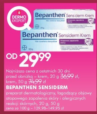 Krem Bepanthen Sensiderm promocja w Super-Pharm