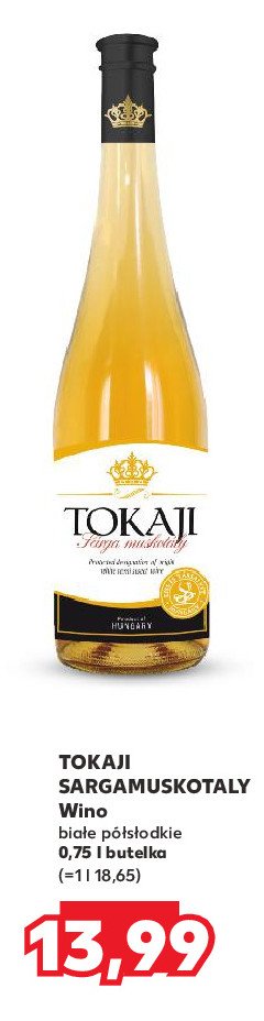 Wino Tokaji furmint promocja w Kaufland