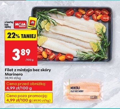 Filet z mintaja bez skóry  promocja w Biedronka