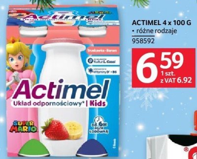 Jogurt Actimel 4x100g różne rodzaje promocja w Selgros