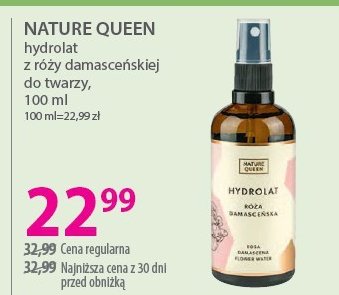 Hydrolat róża demasceńska NATURE QUEEN promocja w Hebe