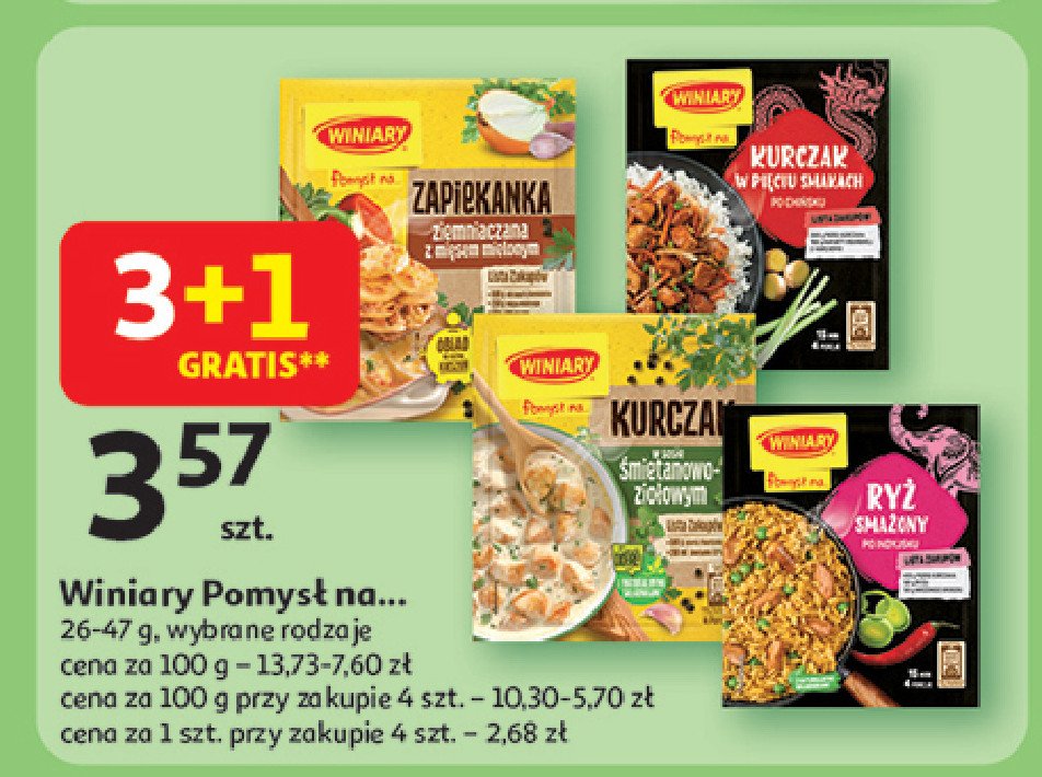 Ryż smażony po indyjsku Winiary pomysł na ... promocja w Auchan