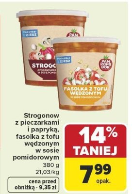 Strogonow z pieczarkami i papryka promocja w Carrefour