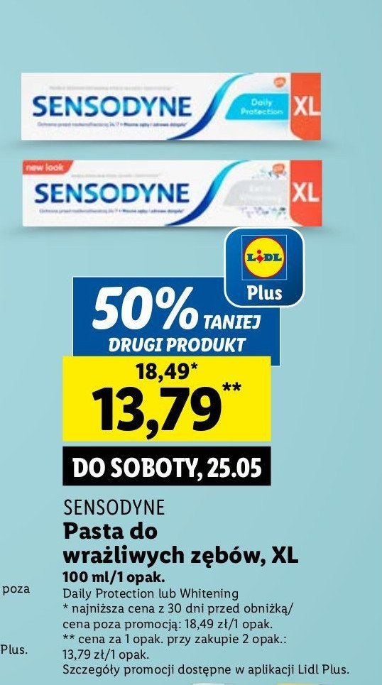 Pasta do z臋bow Sensodyne daily protection promocja