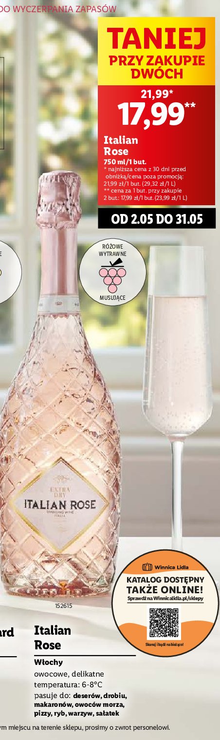 Wino Italian rose promocja w Lidl