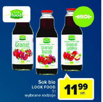 Sok z granatu z jabłkiem Look food promocja