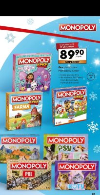 Gra planszowa Monopoly Koty promocja w Biedronka