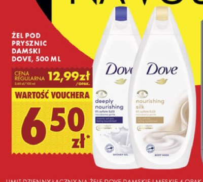 Żel pod prysznic Dove nourishing silk promocja