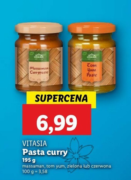 Pasta red curry Vitasia promocja w Lidl