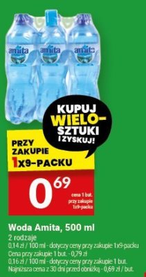Woda Amita, 500 ml promocja w Twój Market