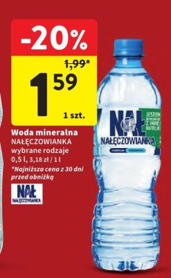 Woda mineralna NAŁĘCZOWIANKA promocja w Intermarche