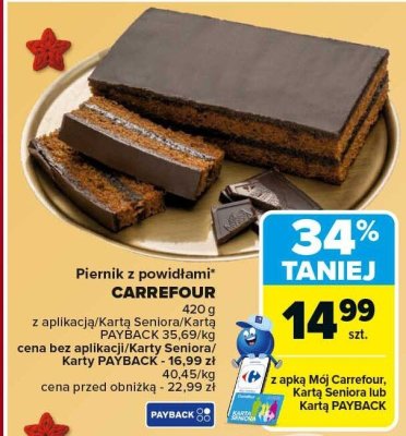 Piernik z powidłami CARREFOUR 420g promocja w Carrefour Market