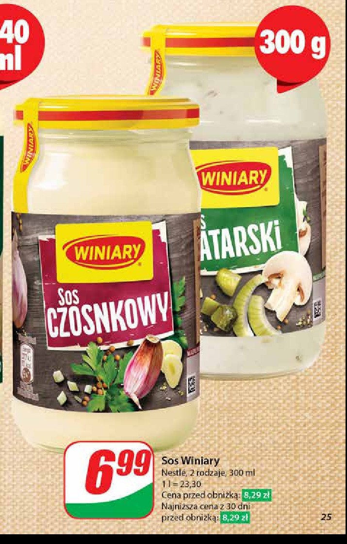 Sos czosnkowy Winiary promocja