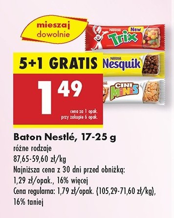 Baton Cini minis promocja