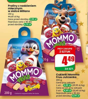 Cukierki Mommo Fruu Mrożenka promocja w Dino