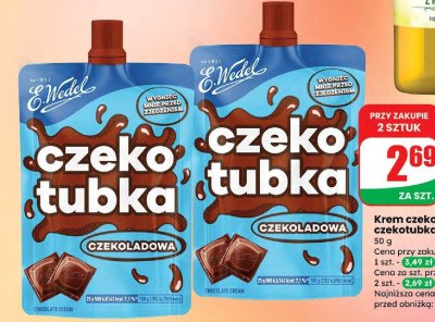 Krem czekoladowy czekotubka  promocja w Dino