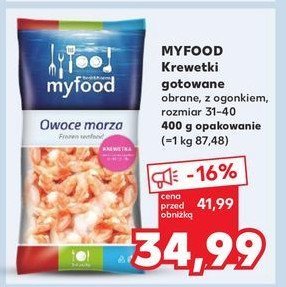 Krewetki gotowane Myfood promocja