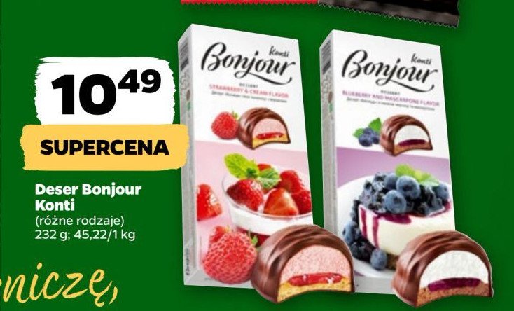 Bombonierka jagoda-mascarpone Bonjour souffle promocja w Netto