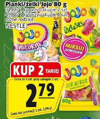 Ptanki/żelki Jojo NESTLE promocja w Prim Market