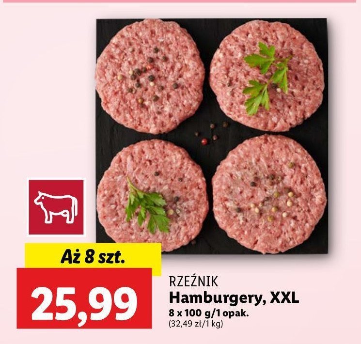 Hamburgery Rzeźnik codzienna dostawa promocja