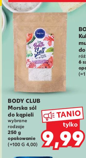 Sól do kąpieli arbuzowa Body club promocja