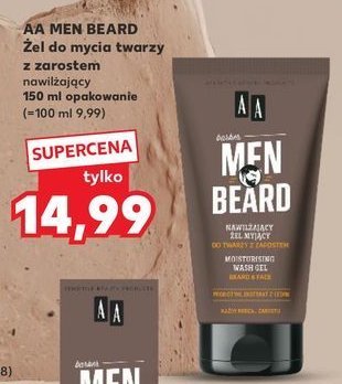 Żel do mycia brody i twarzy Aa men beard promocja